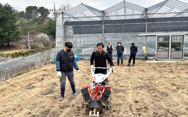 도시농업 시민대상 보행관리기 교육