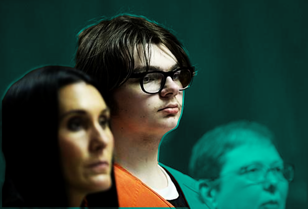 2021년 11월, 이선 크럼블리(Ethan Crumbley)이 일으킨 총격 사건에 대해 미시건 법원은 부모에게 유죄 판결을 내려, 자녀 범죄에 대한 부모의 법적 책임 범위와 경고 신호 인지 의무에 관한 사회적 논쟁을 촉발했다./ 사진원본=AP연합뉴스 자료사진, 디자인=로이슈 디자인팀