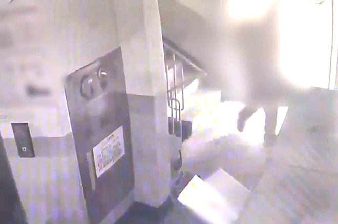 범행 후 피의자의 모습.(제공=부산경찰청)