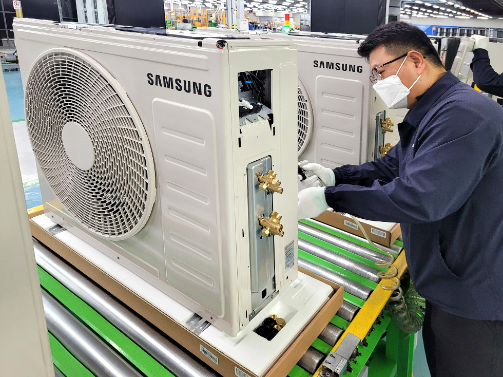 삼성전자, 이른 폭염 대비해 에어컨 생산라인 풀가동 열흘 당겨