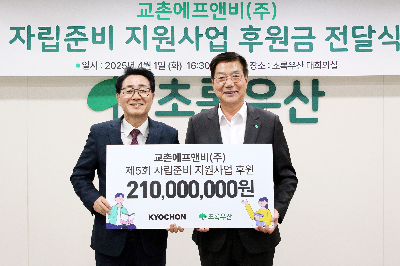 교촌치킨, ‘제5회 자립준비 지원사업’ 실시