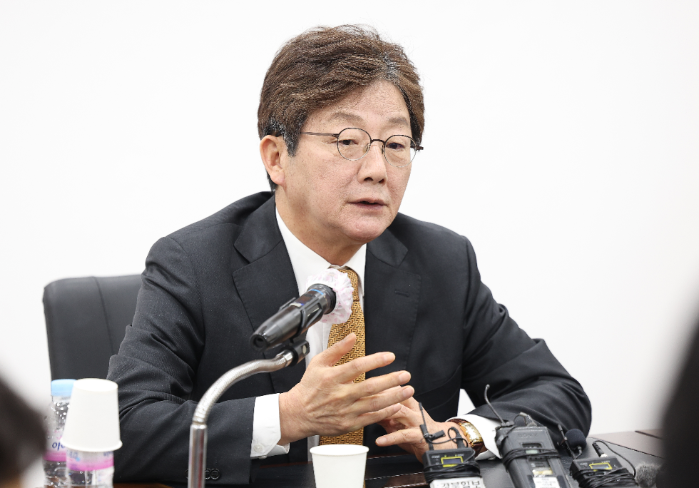 국민의힘 유승민 전 의원이 11일 대구 수성구 국민의힘 대구시당에서 열린 기자 간담회에서 발언하고 있다. 사진=연합뉴스