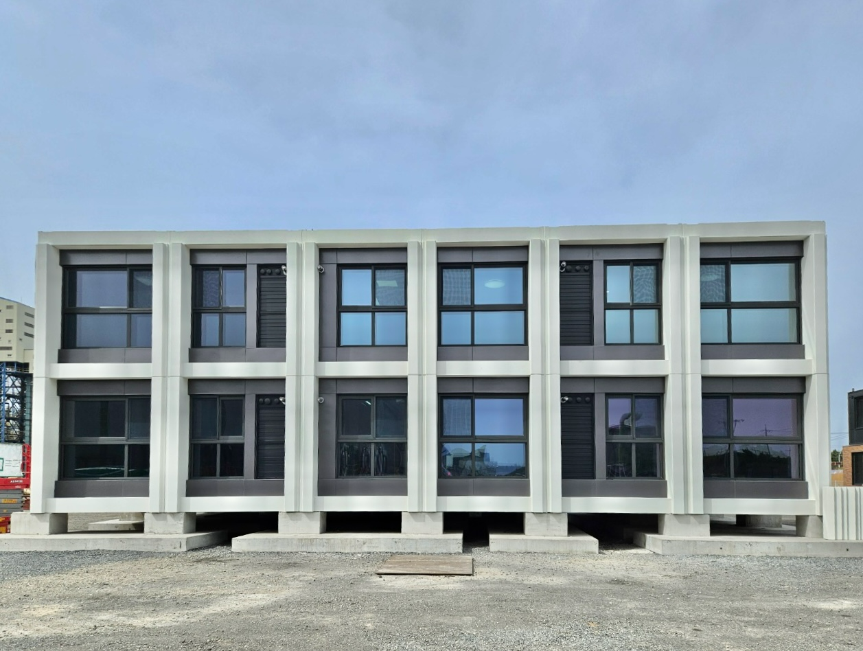 의왕초평 A-4BL 모듈러주택 견본주택 전경.(사진=LH)