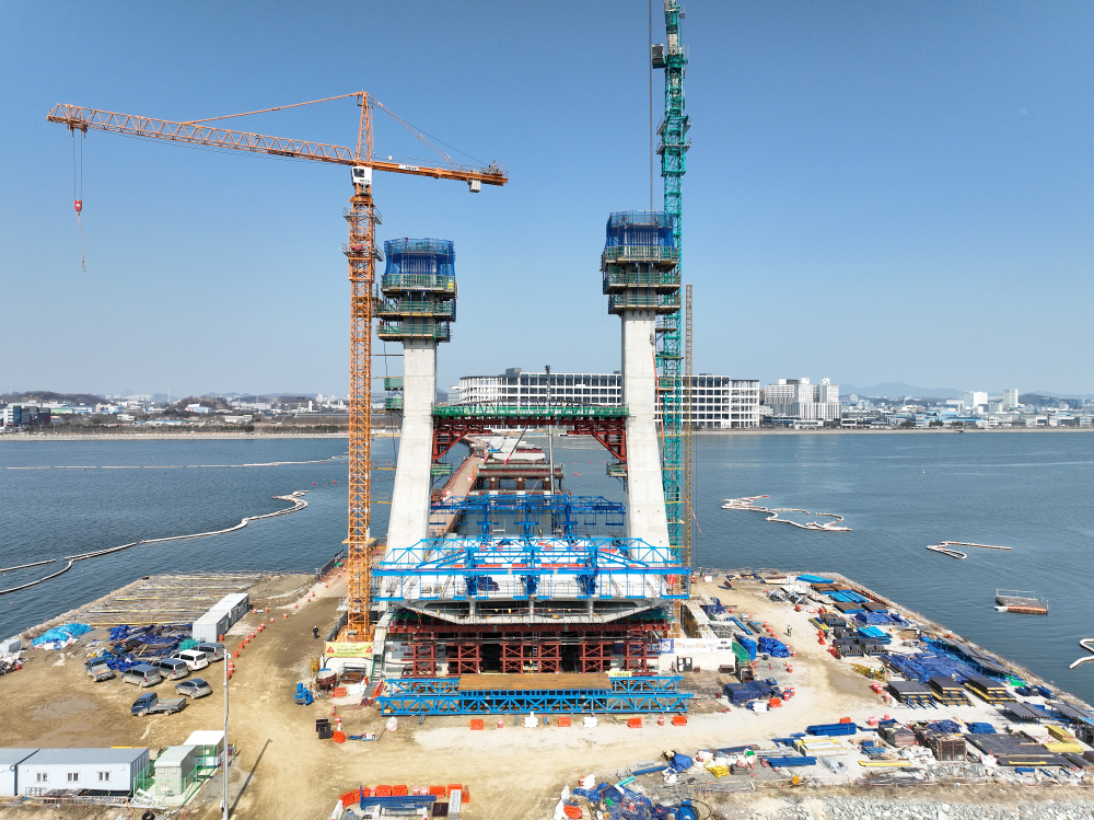 송산그린시티~시화MTV 연결도로는 2023년 2월 착공해 현재 37% 가량 공정이 진행됐다.(사진=DL이앤씨)