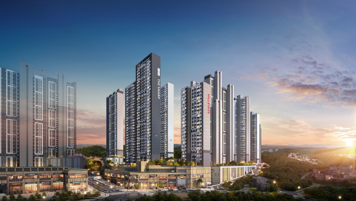 힐스테이트 더샵 상생공원 1단지 투시도.