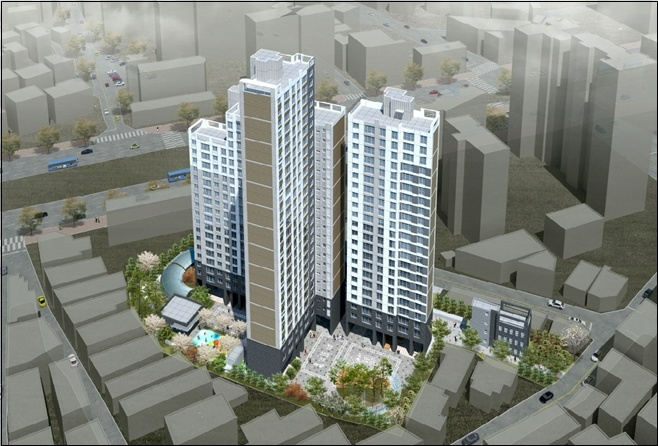 상록삼익세림 소규모재건축 조감도.(사진=코람코자산신탁)