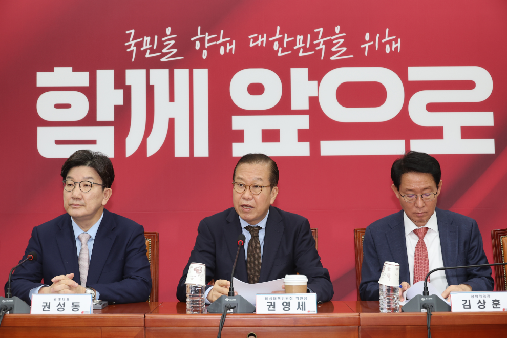 발언하는 권영세 비상대책위원장(사진=연합뉴스)