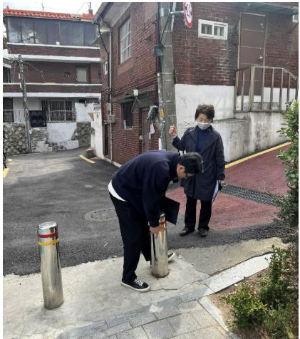 안전 순찰하는 모습