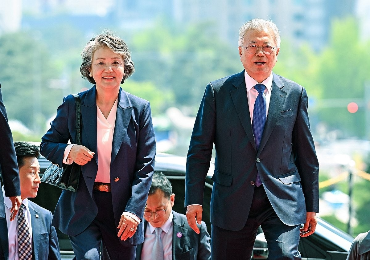 문재인 전 대통령 부부(사진=연합뉴스)