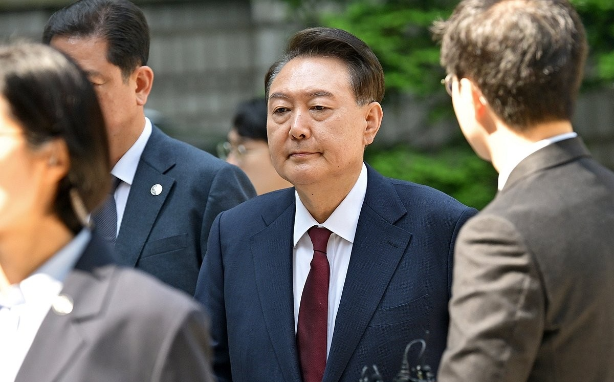 서울중앙지법 향하는 윤석열 전 대통령(사진=연합뉴스)