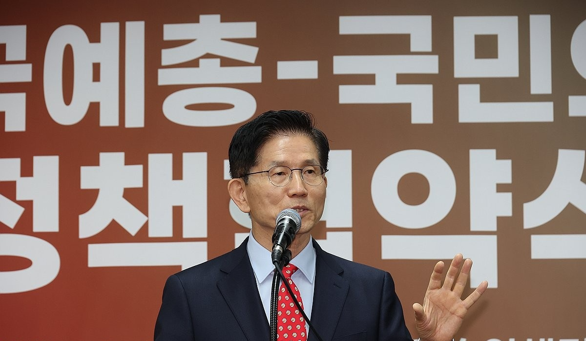 인사말하는 김문수 후보(사진=연합뉴스)