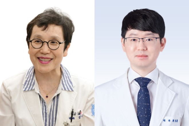 (왼쪽부터) 분당서울대병원 소화기내과 김나영·최용훈 교수. 사진=분당서울대병원