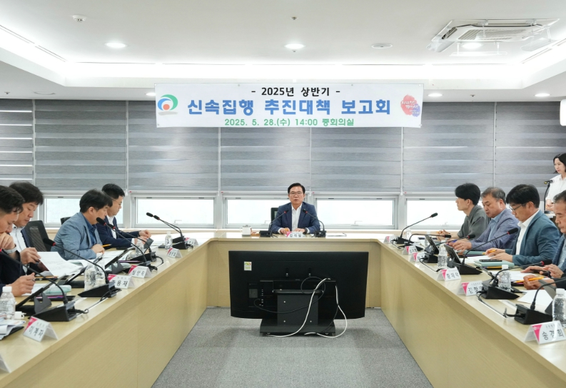 천안시는 28일 시청 중회의실에서 ‘2025년 상반기 신속집행 추진대책 보고회’를 개최했다.