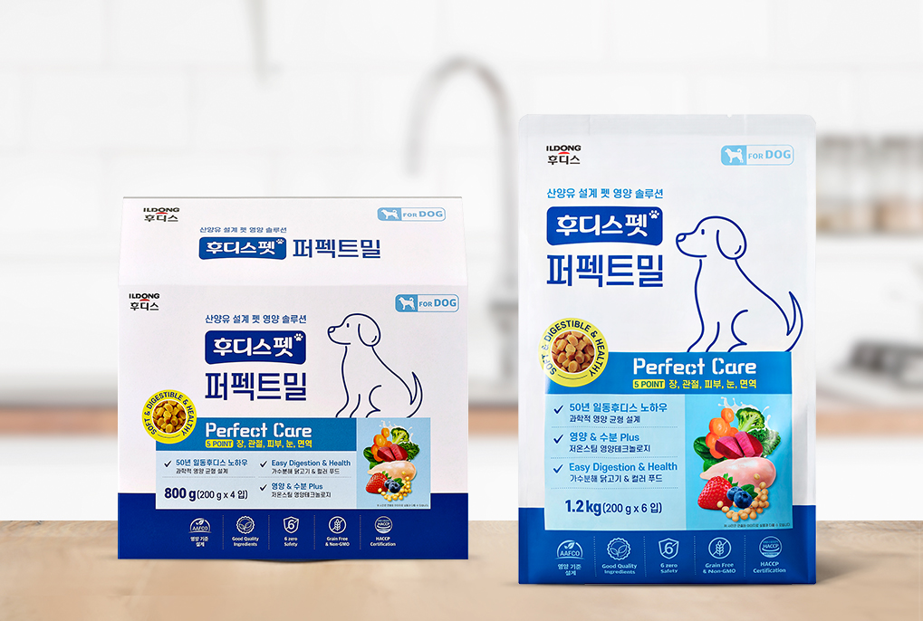일동후디스 후디스펫, 기능성 사료 ‘퍼펙트밀’ 선보여