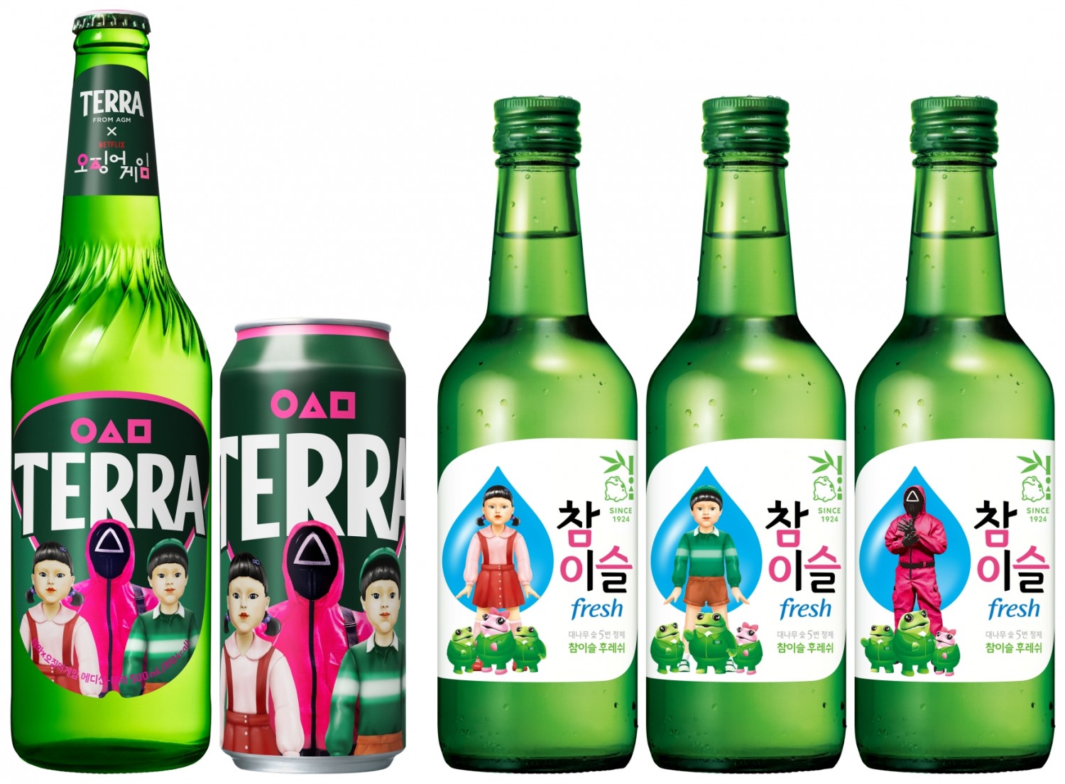 하이트진로, ‘테라·참이슬 X 오징어 게임 시즌3’ 컬래버 실시
