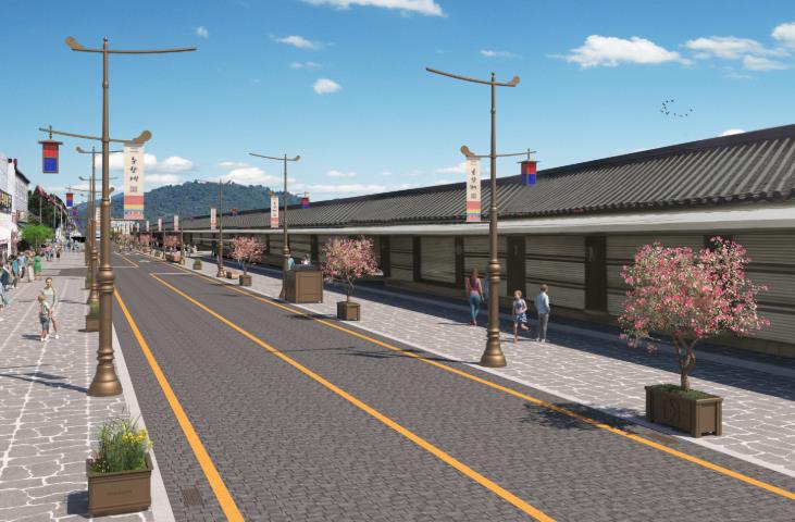 광한서로 안전한 보행환경 조성사업 본격 추진(투시도).