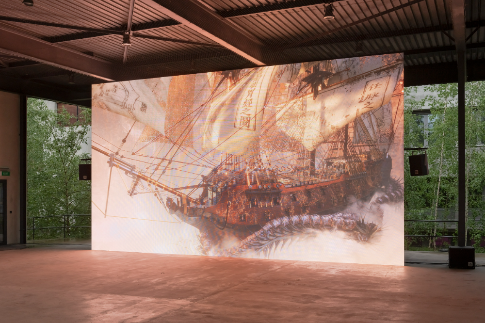 제6회 VH 어워드 HEK (하우스오브일렉트로닉 아트) 프리미어 스크리닝 전시 전경, HEK 제공, 사진: Franz Wamhof..(사진=현대차그룹)