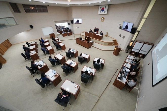 부산진구의회 본회의 모습.(제공=부산진구의회)