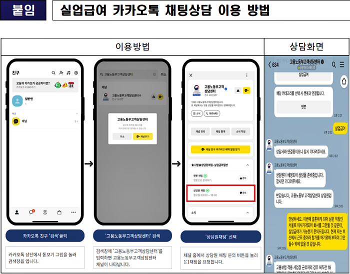 (제공=고용노동부 고객상담센터)
