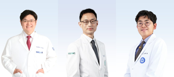(왼쪽부터) 분당서울대병원 비뇨의학과 이상철 교수, 이대목동병원 비뇨의학과 류호영 교수, 한양대구리병원 비뇨의학과 송병도 교수. 사진=분당서울대병원