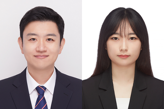 (왼쪽부터) 동국대 안건형 교수, 석박사통합과정 김서영. 사진=동국대