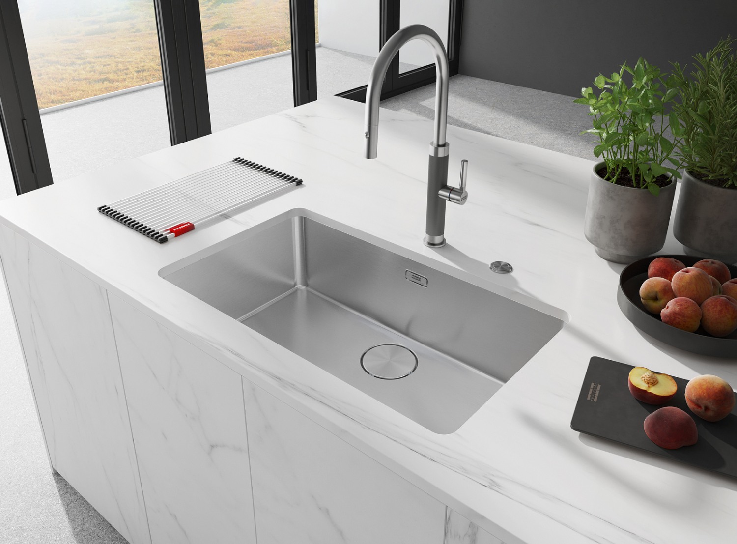 프랑케의 프리미엄 스테인리스 싱크 제품.(사진=포스코)