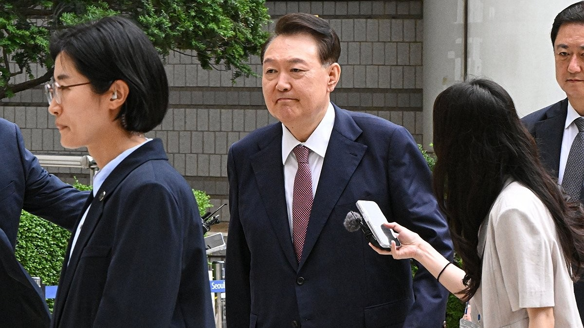 중앙지법 향하는 윤석열 전 대통령(사진=연합뉴스)