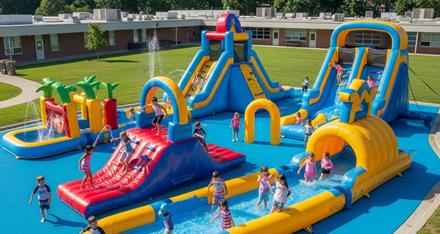 대실초등학교 물놀이장 AI 가상 이미지