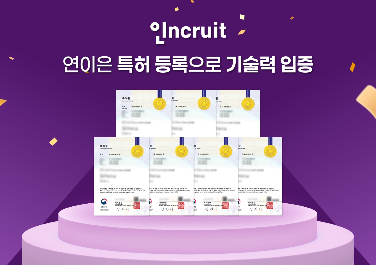 인크루트, 문제해결력게임 내 7종 미니게임 기술 특허 등록