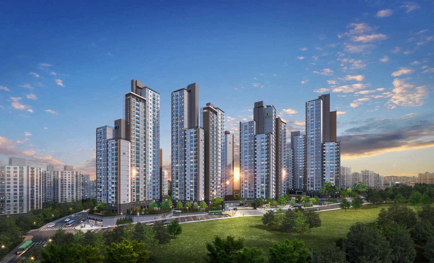 전주 라온프라이빗 퍼스티브 투시도.