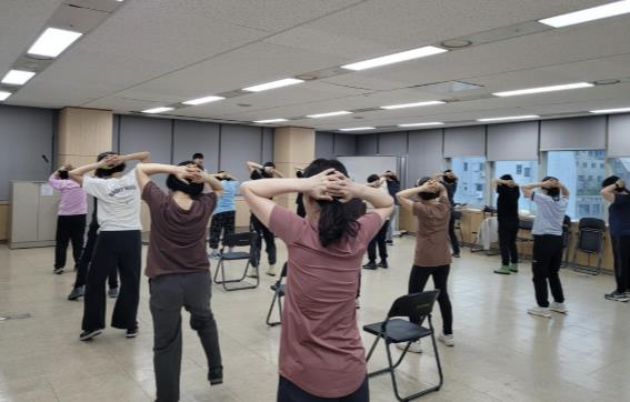 관악구 중년여성을 위한 비만예방 프로그램 운영 모습