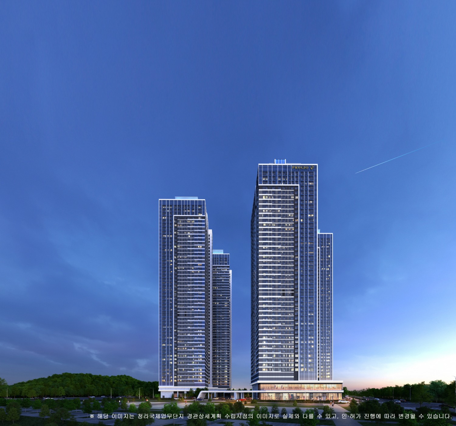 청라 피크원 푸르지오 투시도.