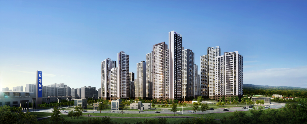 지웰 엘리움 양주 덕계역 투시도.