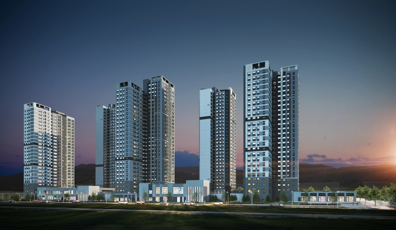 왕숙 푸르지오 더 퍼스트 야경 투시도.