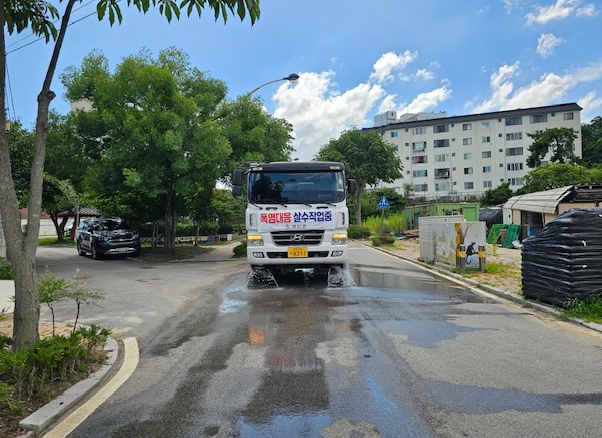 폭염 대응 주요 시가지 살수차 운영