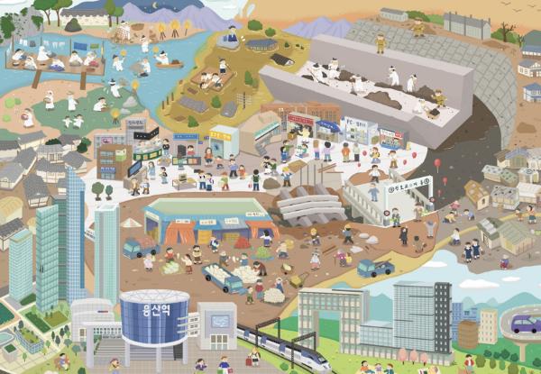 2025 여름방학 용산역사박물관 ‘하하동동, 용산탐구’ 대형 퍼즐 놀이