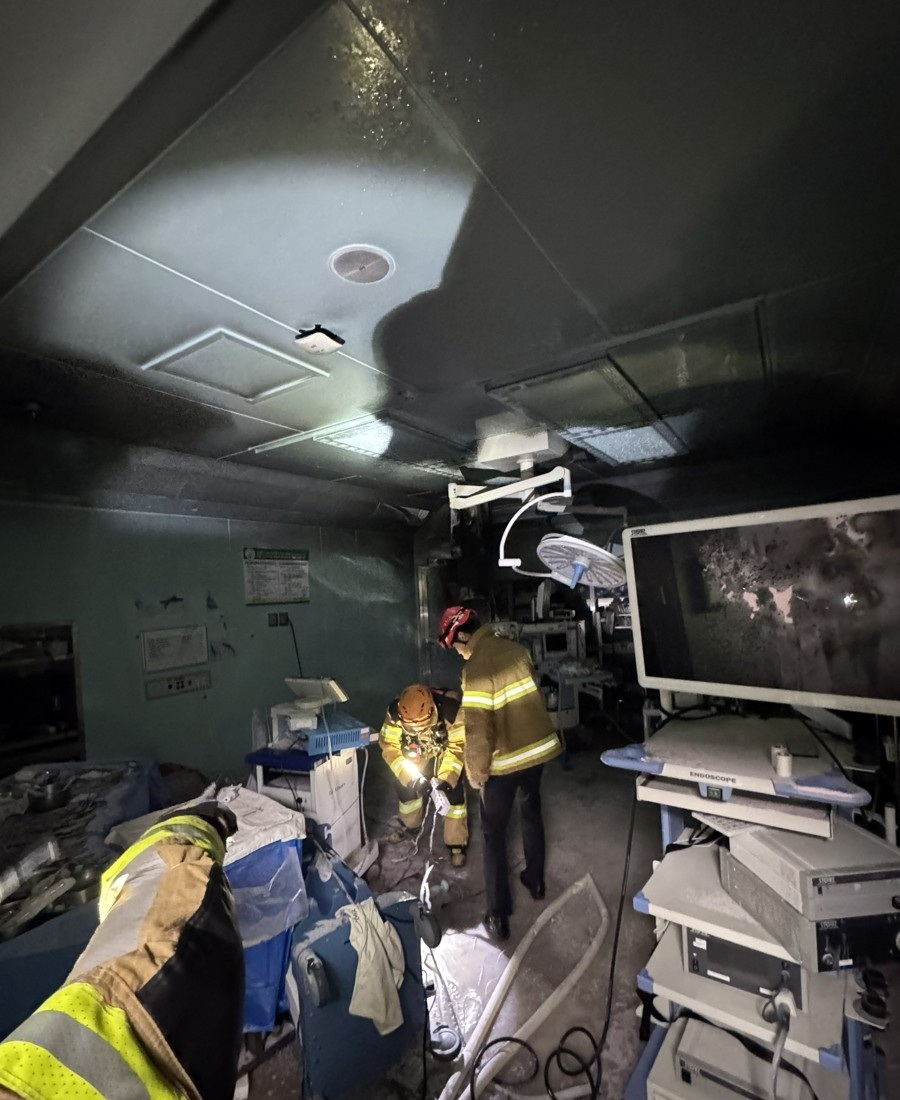 광주 조선대병원 수술실서 화재(사진=연합뉴스)