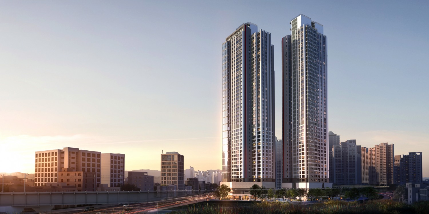 가야역 롯데캐슬 스카이엘 투시도.