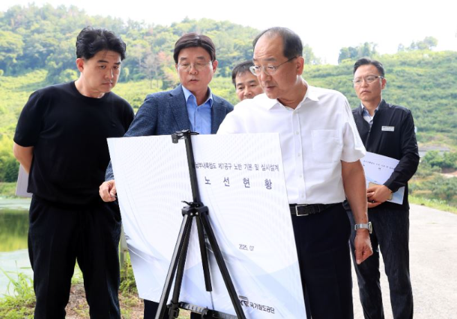 국가철도공단 이성해 이사장, 남부내륙철도 건설사업 현장점검 시행