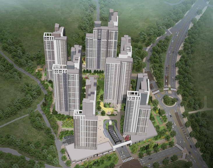 상주시 공동주택 조감도.(사진=자이에스앤디)