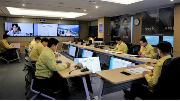 집중호우 비상대책회의.(사진=SR)