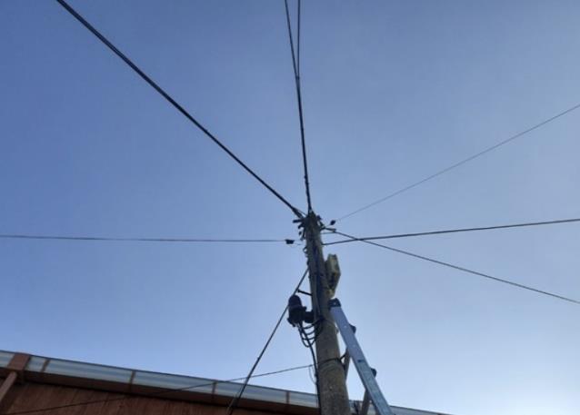 공중케이블(정비 후)