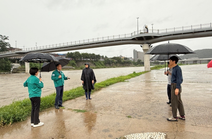 홍천군, 집중호우 대비 배수펌프장 등 현장 점검