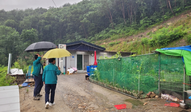 정선군, 산사태 취약지역 긴급 점검