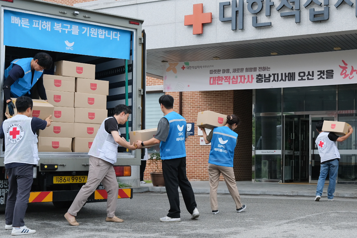 SPC그룹, 충남·전남 수해지역에 빵∙생수 등 구호물품 긴급 지원