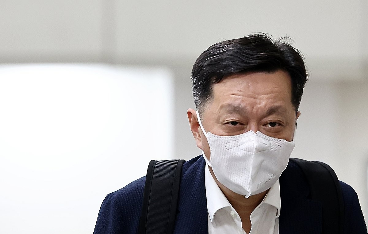 법정 향하는 정진상(사진=연합뉴스)