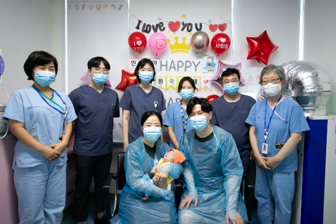 건보공단 일산병원 "550g 초극소 저체중 출생아 치료 후 건강히 퇴원"