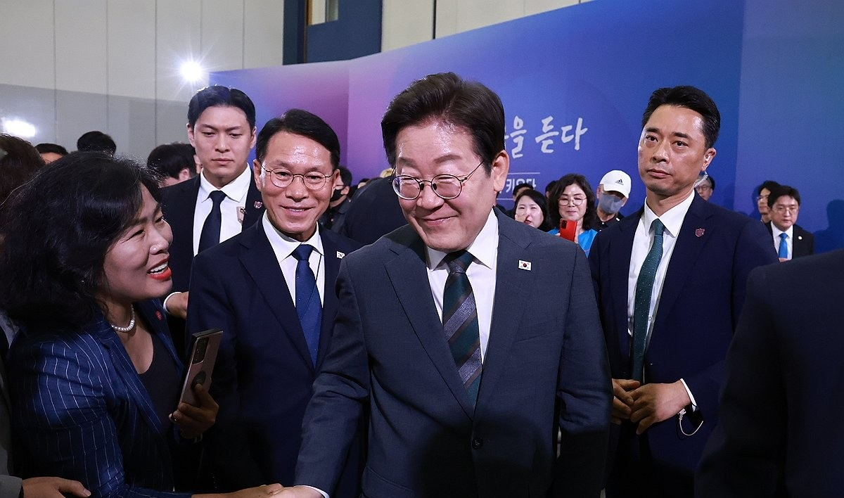 충청 간담회 마친 이재명 대통령(사진=연합뉴스)