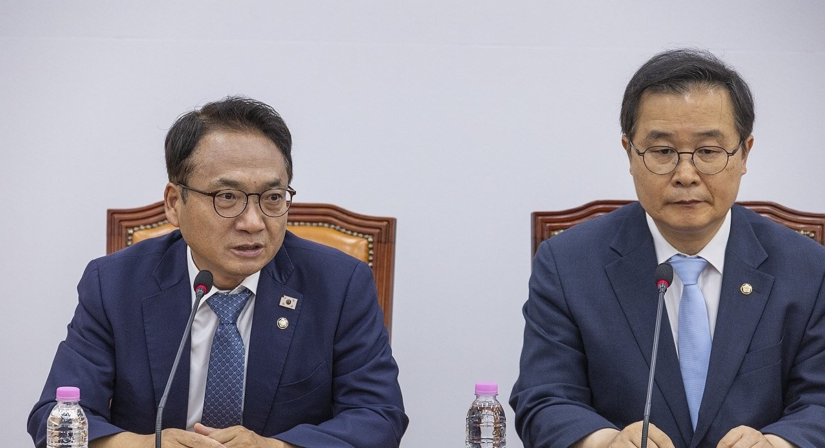 정치검찰 '조작기소대응TF' 2차 회의에서 발언하는 박선원(사진=연합뉴스)