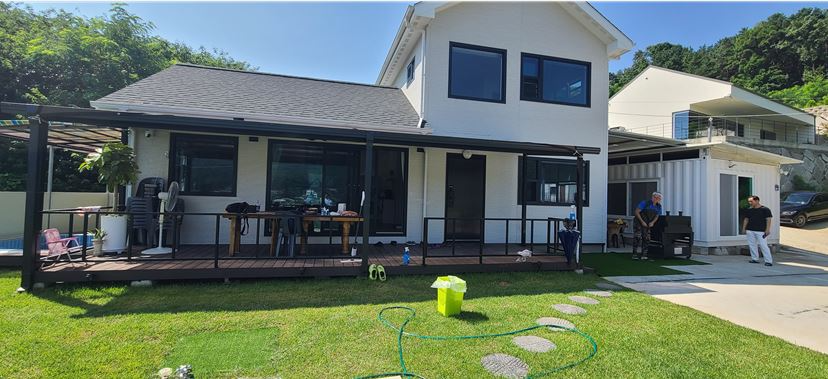 인천시출입연합기자단이 하계 워크숍을 진행한 호수담 펜션 전경